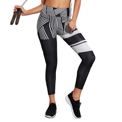 China Yoga Breathable PUNK Pants Regardless of Look Fashion Printing High Quality Gaiters High Waist Gaiters Strongly Colored for sale