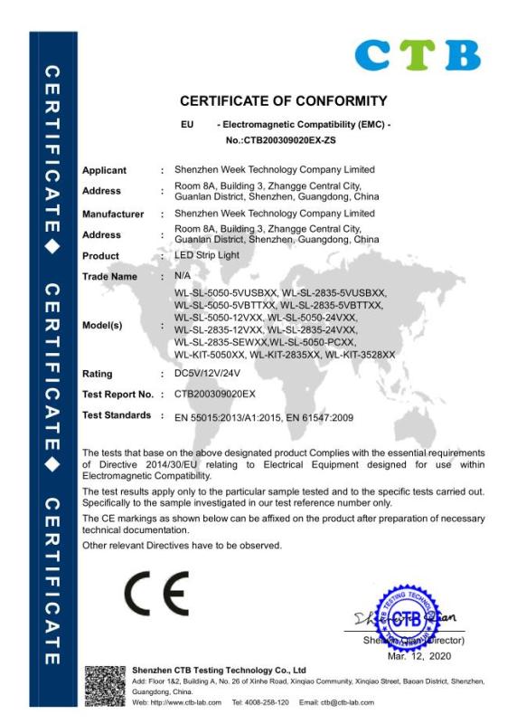 CE - Shenzhen Week Technology Company Limited