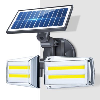 China Outdoor Solar Garden Lights with COB 1800LM Adjustable Angle LED Motion Sensor Solar Light for sale