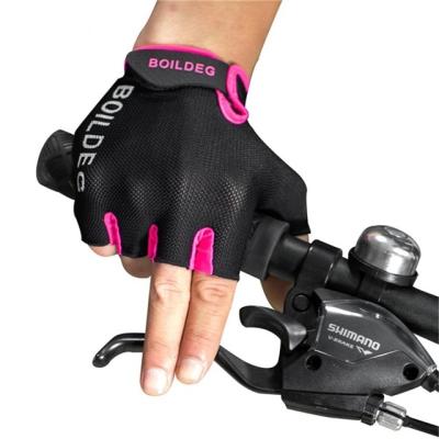 China Cycling Gloves Half Finger Cycling Gloves Free Sample Elastic Shock Absorbing/Breathable/Comfortable/High Boodun Pro Lifting Gloves for sale