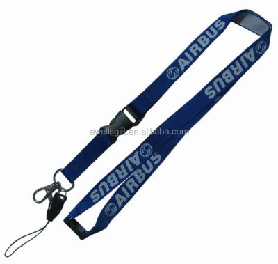 China Polyester AIRBUS Woven Lanyard / Strap for sale