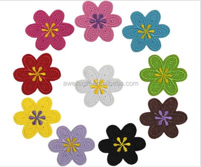 China Viable Floral Lace Patch Embroidery Patch Venice Layer Flower Applique Multiple Sewing for sale