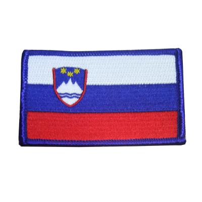 China Custom Sew On Embroidered Samoa Small Flag Patches Custom Sew On Small Embroidered Samoa Flag Patches for sale