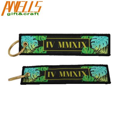 China Wholesale Polyester Twill Custom Woven Logo Airplane Airbus Woven Airplane Custom Key for sale