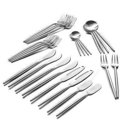 China 26 Piece Set Kitchen Cutlery Knife Fork and Spoon Set Viable Knife and Forks Classic for sale