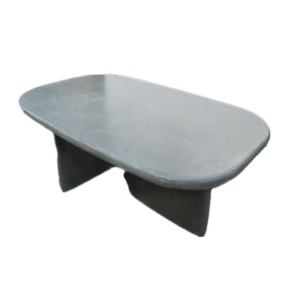 China Factory Price Manufacturer Supplier Cement Concrete Living Room Concrete Coffee Table Polished Round Concrete Coffee Table for sale