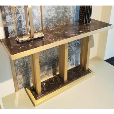 China Nature Stone Console Table Black Console Table Luxury Contemporary Console Table for sale