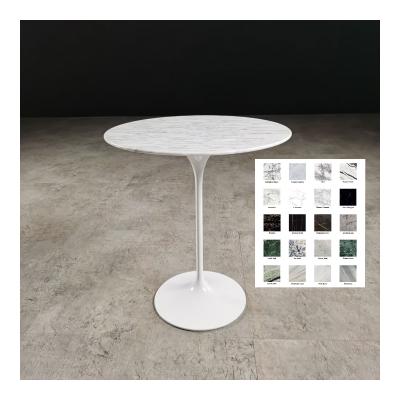 China 2021home nature stone small furniture tulip round coffee table rround dining table tulip dining table for sale