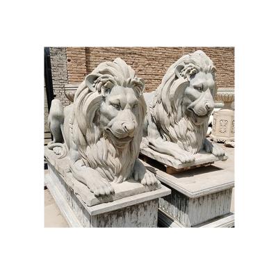 China Traditional hot sale marble statue stone sculpture of marble lion for sale