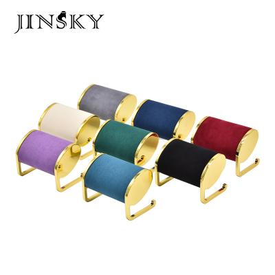 China JINSKY Trendy Fashion Microfiber Watch Stand Display for Bracelet Wrist Watch Jewelry Showcase for sale