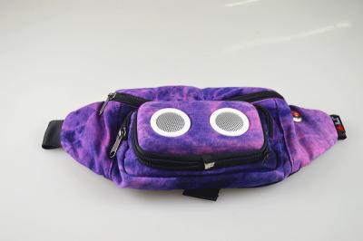 China Y-02 Waist Speaker bag Violet surface  with headset , Running Waist Bag for sale