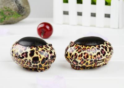 China V4.0 Portable mini bluetooth speakers leopard and plastic shell T-06 for sale