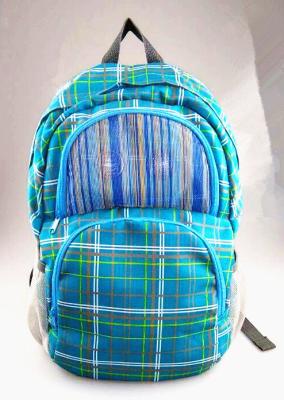 China Deep Cyan Speakers Backpack double bags with lattice fringes  X-04 for sale