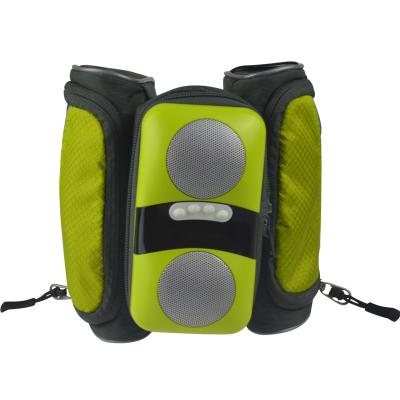 China Outdoor TF Card FM Radio MP3 Speaker Bag With Waterproof Coat for sale