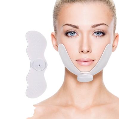 China V face massage Amazon sells 2021 stickers tools double Chin Reducer Patch Shaper Bandage ultra-thin current V lifting instrument for sale