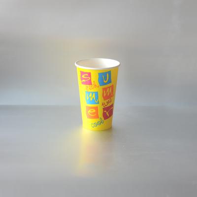 China Disposable Disposable Custom Printed Paper Frozen Drink Cups for sale