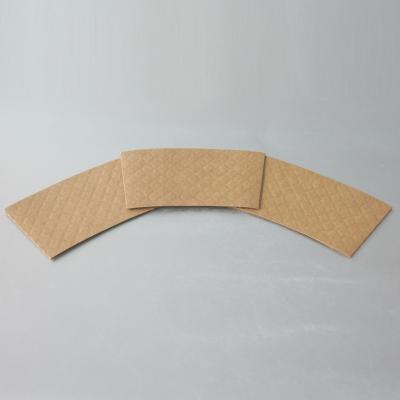 China Wholesale Disposable Kraft Paper Coffee Cup Sleeves for sale