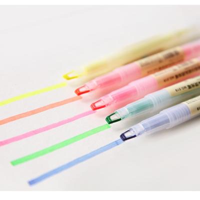 China office & Non Toxic School Markers Queenstar Double Headed Multi Color Pen With Highlighter for sale