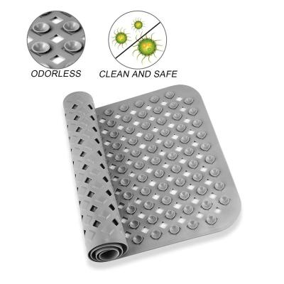 China Sustainable New Design Perfect Non Slip Mats Machine Washable Bathtub Bath Mat For Tub And Shower Mat With Drain Holes And Suction for sale