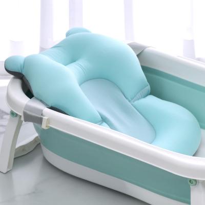 China Durable Soft Comfortable Quick-drying Non-slip Baby Bathing Cushion Tub Shower Bed For Infant Toddlers Non-slip Newborn Bathing Pad for sale