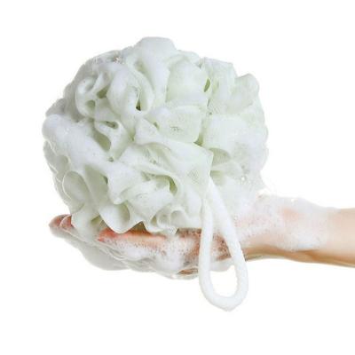 China EXFOLIATE Large Shower Flower Anti Bath Super Soft Loose Rub Bubble Net Back Bath Towel for sale