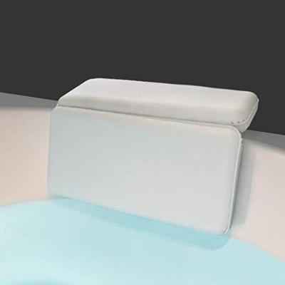 China Sustainable Luxurious Ergonomic Cushion Spa Ergonomic Bathtub Pillow PV Sponge Foam Waterproof Bathtub Pillow for sale