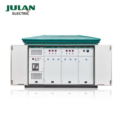 China Electric Power Outdoor High Voltage Electric Transmission 12kv 22/0.4kv Power Compact Distribution Prefabricated Substation for sale