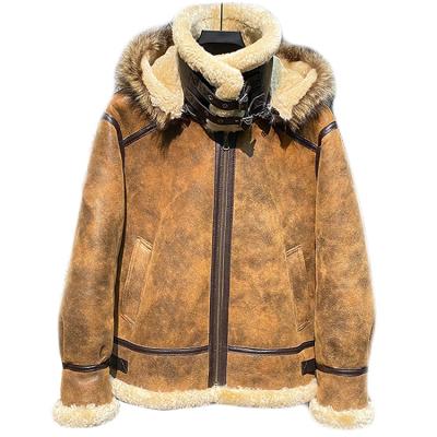 China Autumn and Winter QUICK DRY Men's Slim Solid Color Zipper Customize Leather Jacket Fashion Original Fur Collar Short Coats Men Leather for sale