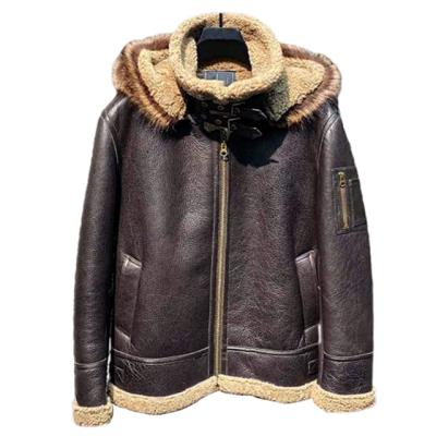 China OEM QUICK DRY High Quality Sherpa Lined Faux Warm Winter Jackets Custom Logo Leather Coats Oversized Jacket For Men for sale