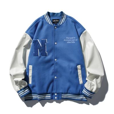 China Wholesale Custom QUICK DRY Baseball Letterman Jacket With Low MOQ Leather Jacket Custom Sports Varsity Sleeve Letterman Jacket for sale