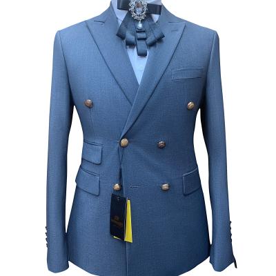 China Anti-Wrinkle Mens Slim Fit Suit Business Host Party Groom Wedding Formal Men Suits Custom 2 Pieces Party Wear Men's Suits for sale