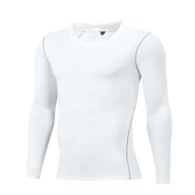 China Breathable Wholesale Size Long Sleeve Quick Dry Skinny T Shirts Sport Workout Running Training Tops Fitness Tops For Man for sale