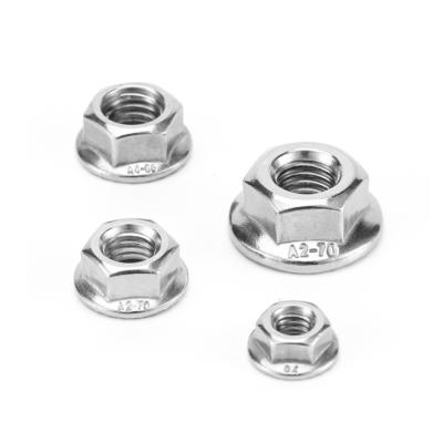 China Flange American Heavy Industry 304 Stainless Steel Self-Locking Fine Pitch Hex Nut Anti-Thread / English Tooth for sale