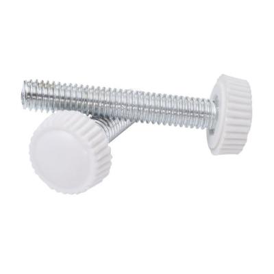 China Plastic Round Head Construction Thumb Screws Round Straight Grit Handle Stainless Steel Knurled Rubber Head Bolt for sale