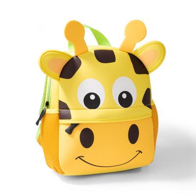 China Cute Zodiac Logo Cardboard Shape SBR CR Kids Backpack Waterproof Kindergarten Custom Acceptable Animal Materials for sale