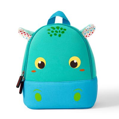 China Custom Wholesale Cute Animal Logo Waterproof Acceptable Neoprene Material Backpack For 1-3 Years Kids for sale