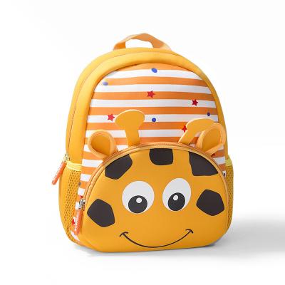 China Small Cute Animal Neoprene Logo Kids School Bag Backpack Waterproof Custom Acceptable Waterproof Cardboard Material for sale