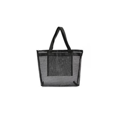 China Lady Hot Amazon Large Capacity Outdoor Travel Shopping Mesh Tote Swimming Sea Bags Beach Bag Women for sale