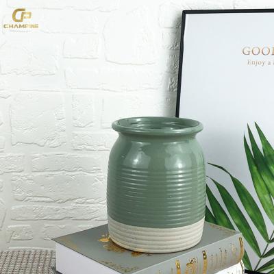 China Durable High quality Custom Ceramic Pot Plant Container Pot Home Decor Garden Planters Flower Pots for sale