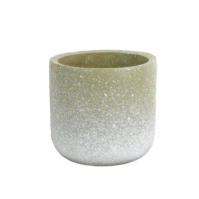 China Durable Best Selling Round Garden Decoration Cement Plant Pot Home Windowsill Balcony Decor Concrete Flower Pot for sale