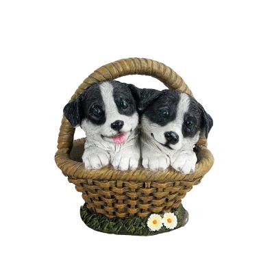 China Durable New Arrival Plant Resin Flower Basket Cute Dog Animal Planter Home Garden Decoration Flower Pots for sale