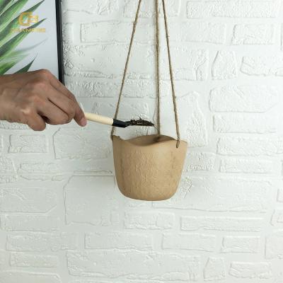 China Durable Hot sale Garden Pots Planters Succulents Flower Pot Ceramic Hanging Pot Planters for sale