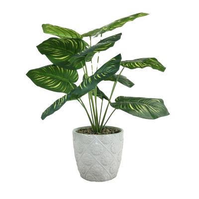 China Durable Garden Plastic Fake Potted Plant Decor Outdoors Large Artificial Plants Bonsai Custom Artificial Flowers Plants for sale