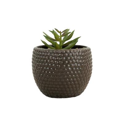 China Durable Plastic Little Fake Plants Artificial Succulents Small Bonsai Home Office Decor Mini Potted Artificial Succulent Plants for sale