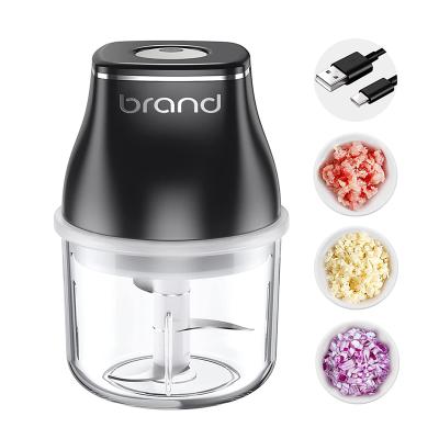 China Car 100ml 200ml Mini Garlic Chopper Rechargeable Electric USB Mini Food Chopper for sale