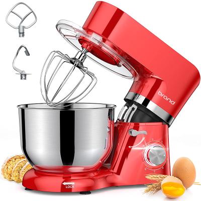 China Home Food Processor 1500W Design Tilt Head Electric Food Mixer Cake Dough Mixer 6.0 Liter 6.0L Stainless Steel Bowl 6 Speed ​​Cake Dough Mixer for sale