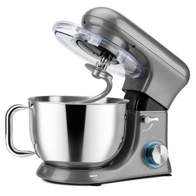 China Household 1500W 4.5 Liter Stainless Steel Mixing Bowl Bread Maker Machine Household Stand Dough Tilt Head Mixer 6-Speed ​​With Mini Mixer for sale