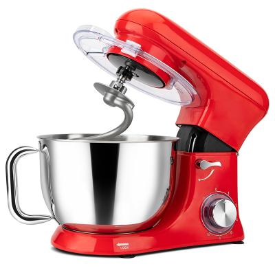 China High Quality Household Design 4.5 Bowl Tilt-Head Egg Beater Stand Mixer SUS304 Liter 6-Speed ​​1400W Tilt-Head Mixer With Pizza Dough Mixer for sale