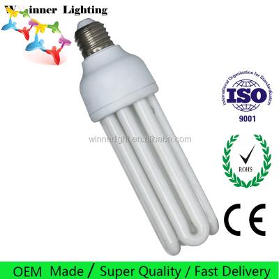 China PP Energy Saving Bulb 4u 8000H U Shape CFL Bulbs 36w 6400k cfl Energy Saving Lamp Compact Fluorescent Tubes for sale