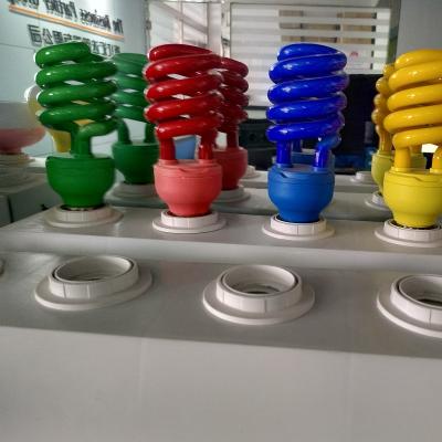 China CE ROHS full lamp 15W cfl red green energy saving residential biue sprial yellow colored lamp for sale